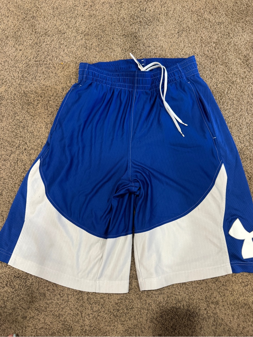 Under Armour Blue and White Athletic Shorts